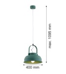 Industrial pendant lamps - Argon DAKOTA 1 fl. pendant lamp 1x15W (max) green 8287 - product 5
