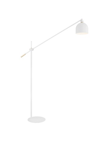 Argon DETROIT floor lamp 1 pł. 1x15W (max) white structure brass elements 4734
