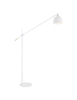 Argon DETROIT lampa podłogowa 1 pł. 1x15W (max) biały struktura elementy mosiądzowane 4734