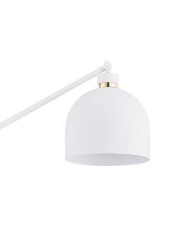 Argon DETROIT lampa podłogowa 1 pł. 1x15W (max) biały struktura elementy mosiądzowane 4734 - produkt 2