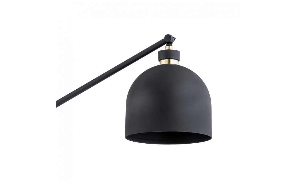Argon DETROIT lampa podłogowa 1 pł. 1x15W (max) czarny struktura elementy mosiądzowane 4735
