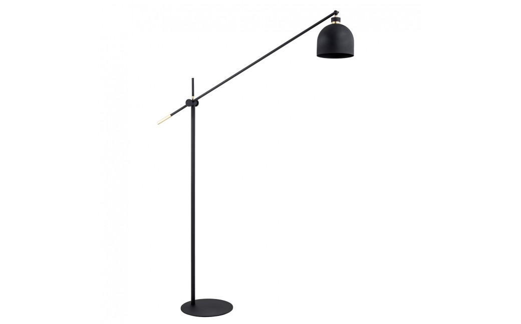 Argon DETROIT lampa podłogowa 1 pł. 1x15W (max) czarny struktura elementy mosiądzowane 4735