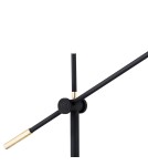 Broken floor lamps - Argon DETROIT floor lamp 1 pł. 1x15W (max) black structure brass elements 4735 - product 4