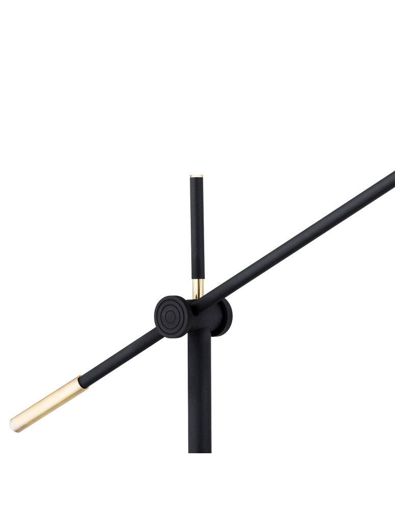 Broken floor lamps - Argon DETROIT floor lamp 1 pł. 1x15W (max) black structure brass elements 4735 - product kolory-swiatla.pl 4