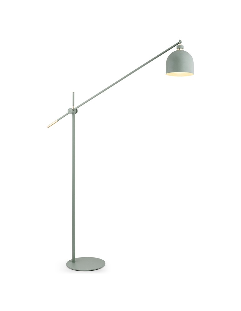 Broken floor lamps - Argon DETROIT floor lamp 1 pł. 1x15W (max) sage structure brass elements 4736 - product kolory-swiatla.pl 1