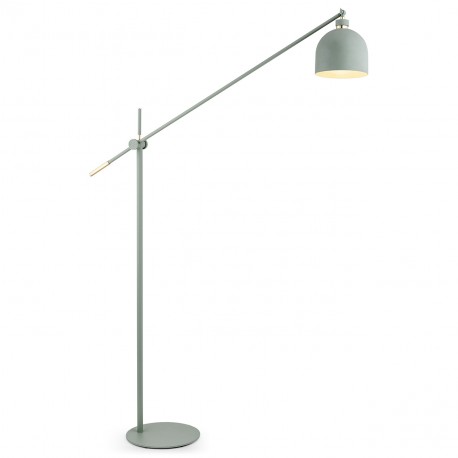 Argon DETROIT lampa podłogowa 1 pł. 1x15W (max) szałwia struktura elementy mosiądzowane 4736
