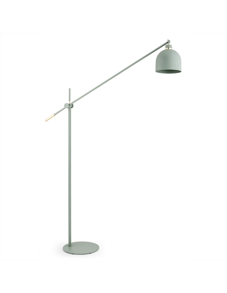 Broken floor lamps - Argon DETROIT floor lamp 1 pł. 1x15W (max) sage structure brass elements 4736 - product kolory-swiatla.pl 4