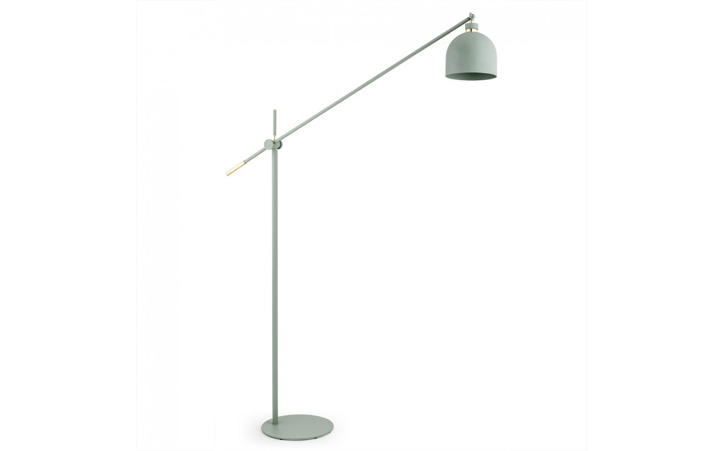 Argon DETROIT lampa podłogowa 1 pł. 1x15W (max) szałwia struktura elementy mosiądzowane 4736