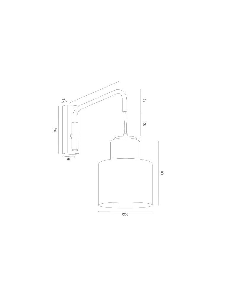 Wall lamps - Argon DIUNA wall lamp 1 pł. 1x15W (max) opal gold 8372 - product kolory-swiatla.pl 4