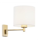 Wall lamps with lampshade - Argon DOLCE wall lamp 1 pł. 1x15W (max) white gold 8370 - product 1