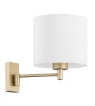 Wall lamps with lampshade - Argon DOLCE wall lamp 1 pł. 1x15W (max) white gold 8370 - product 2