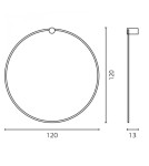 Large ceiling lamps - RAMKO Echo Circle Plafond 120 LED 67949 - product 4