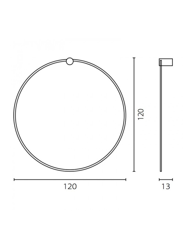 Large ceiling lamps - RAMKO Echo Circle Plafond 120 LED 67949 - product kolory-swiatla.pl 4