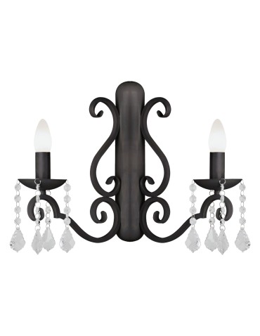 Argon DIADEMA kinkiet 2 pł. 2x7W (max) czarny 7184