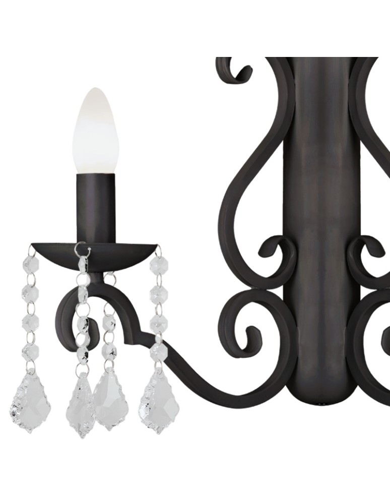 Argon DIADEMA kinkiet 2 pł. 2x7W (max) czarny 7184