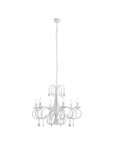 Argon DIADEMA 6 fl. chandelier 6x7W (max) white 2561