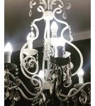 Chandeliers - Argon DIADEMA 6 fl. chandelier 6x7W (max) white 2561 - product 4