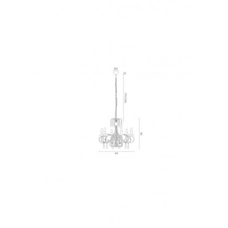 Argon DIADEMA żyrandol 6 pł. 6x7W (max) biały 2561