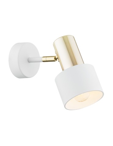 Argon DORIA wall lamp 1 pł. 1x15W (max) white structure brass 4264