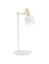 Argon DORIA lampa biurkowa 1 pł. 1x15W (max) biały struktura mosiądz 4256