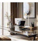 Desk lamps - Argon DORIA 1-fl. desk lamp 1x15W (max) white structure brass 4256 - product 2