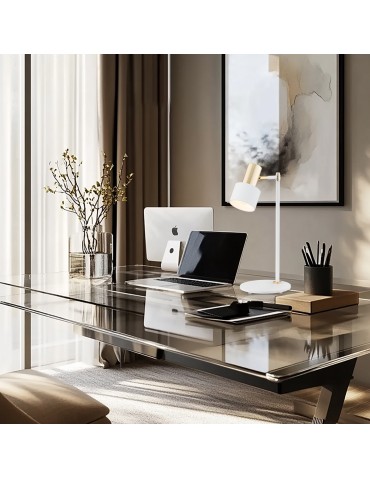 Argon DORIA 1-fl. desk lamp 1x15W (max) white structure brass 4256 - product 2