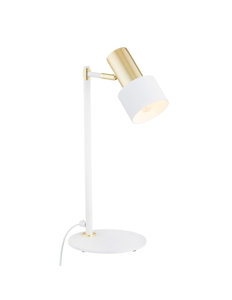 Desk lamps - Argon DORIA 1-fl. desk lamp 1x15W (max) white structure brass 4256 - product kolory-swiatla.pl 3