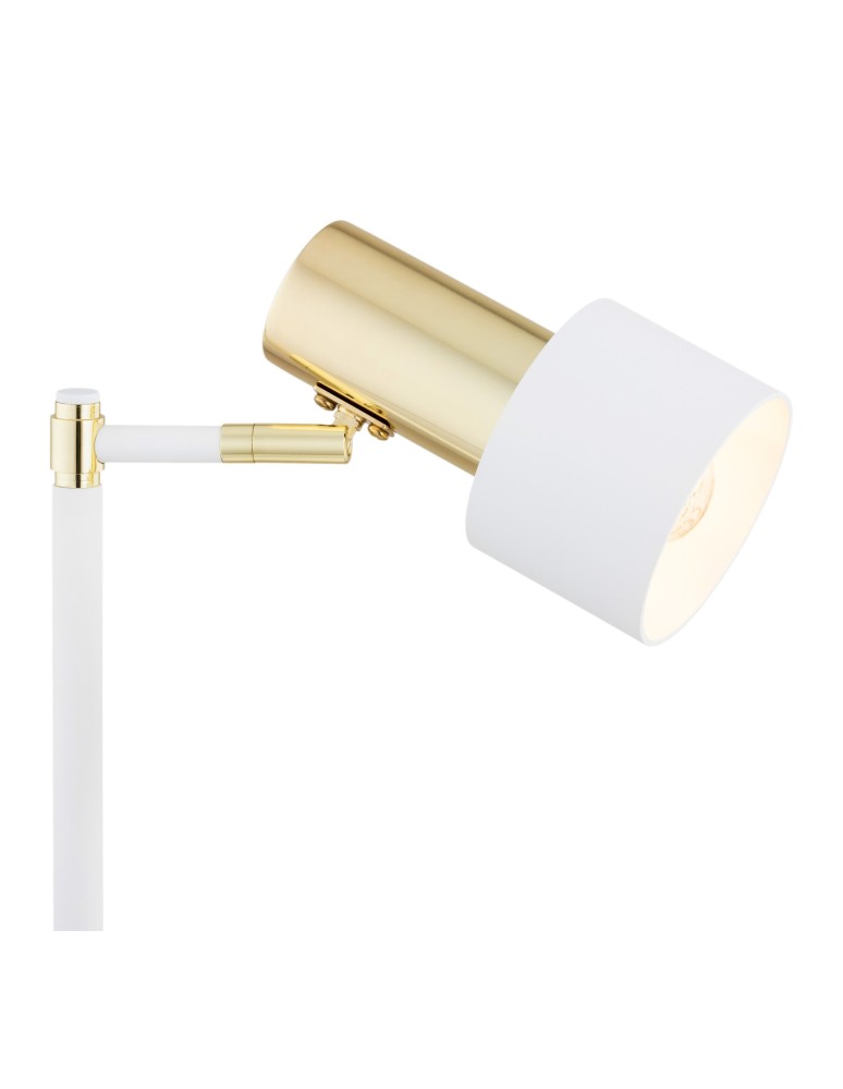 Desk lamps - Argon DORIA 1-fl. desk lamp 1x15W (max) white structure brass 4256 - product kolory-swiatla.pl 4