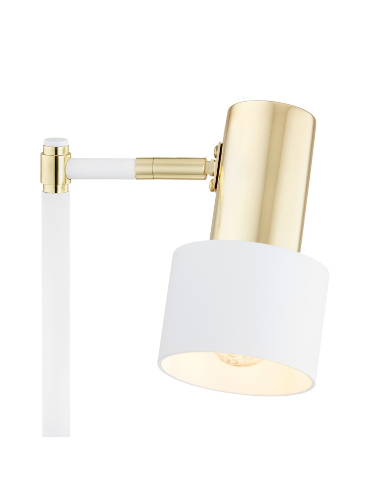 Desk lamps - Argon DORIA 1-fl. desk lamp 1x15W (max) white structure brass 4256 - product kolory-swiatla.pl 6