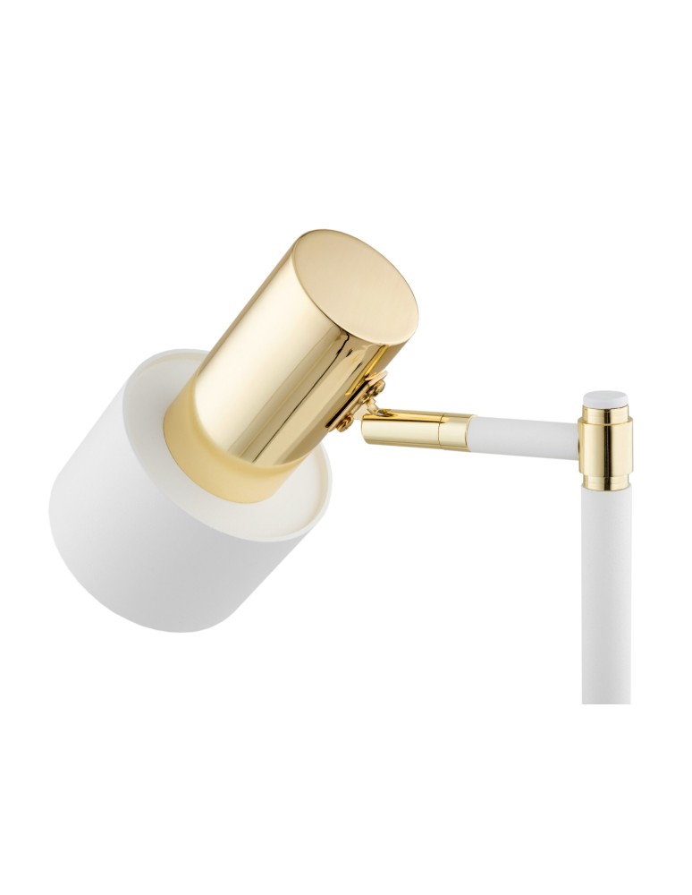 Desk lamps - Argon DORIA 1-fl. desk lamp 1x15W (max) white structure brass 4256 - product kolory-swiatla.pl 10