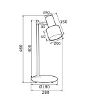 Desk lamps - Argon DORIA 1-fl. desk lamp 1x15W (max) white structure brass 4256 - product 13
