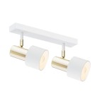 Adjustable ceiling lamps - spots - Argon DORIA plafond 2 fl. 2x15W (max) white structure brass 927 - product 1