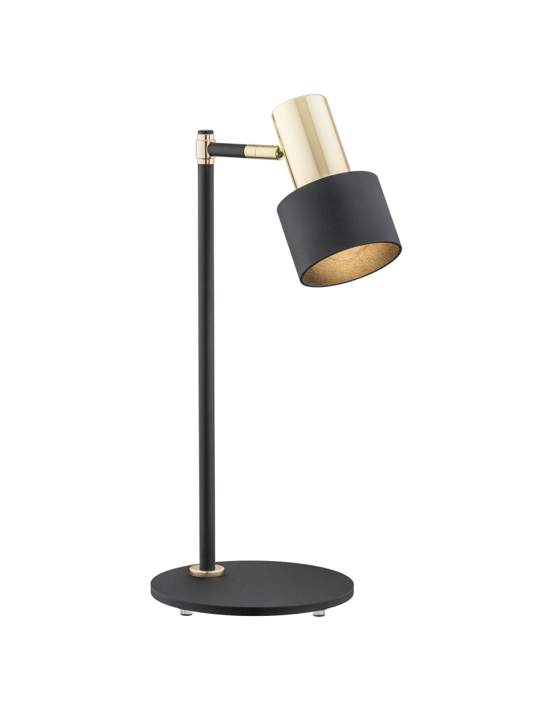 Desk lamps - Argon DORIA 1-fl. desk lamp 1x15W (max) black structure brass elements 4257 - product kolory-swiatla.pl 1