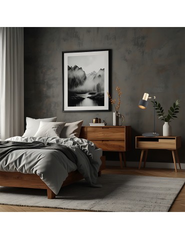 Argon DORIA lampa biurkowa 1 pł. 1x15W (max) czarny struktura elementy mosiądzowane 4257 - produkt 2