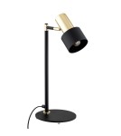 Desk lamps - Argon DORIA 1-fl. desk lamp 1x15W (max) black structure brass elements 4257 - product 4