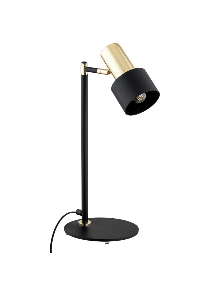 Desk lamps - Argon DORIA 1-fl. desk lamp 1x15W (max) black structure brass elements 4257 - product kolory-swiatla.pl 4