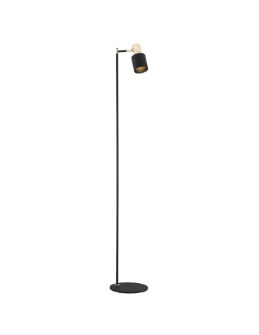 Argon DORIA floor lamp 1 pł. 1x15W (max) black structure brass elements 4259