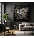 Floor lamps for reading - Argon DORIA floor lamp 1 pł. 1x15W (max) black structure brass elements 4259 - product 2