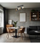 Adjustable ceiling lamps - spots - Argon DORIA plafond 2 fl. 2x15W (max) black structure brass 925 - product 2