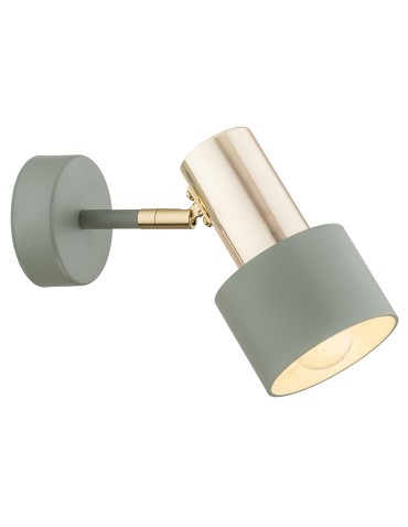 Argon DORIA wall lamp 1 pł. 1x15W (max) sage structure brass elements 4315
