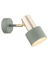 Argon DORIA wall lamp 1 pł. 1x15W (max) sage structure brass elements 4315
