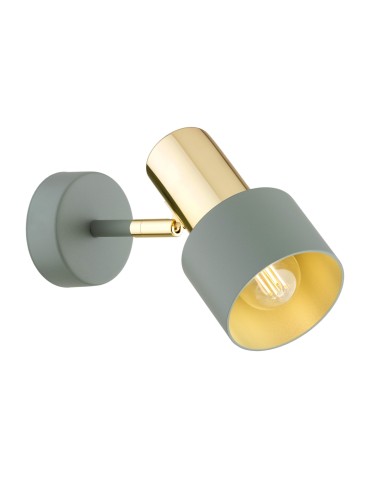 Argon DORIA wall lamp 1 pł. 1x15W (max) sage structure brass elements 4315 - product 2