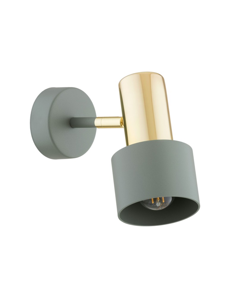 Wall lamps - Argon DORIA wall lamp 1 pł. 1x15W (max) sage structure brass elements 4315 - product kolory-swiatla.pl 5