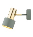 Wall lamps - Argon DORIA wall lamp 1 pł. 1x15W (max) sage structure brass elements 4315 - product 6