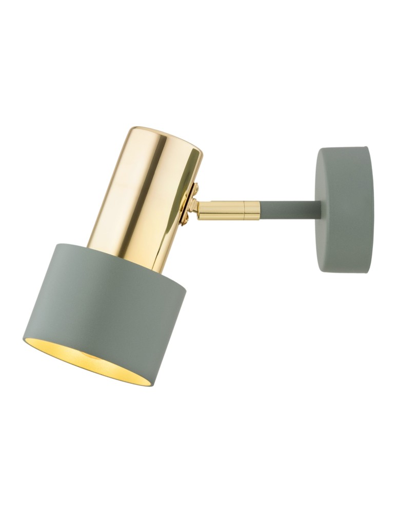 Wall lamps - Argon DORIA wall lamp 1 pł. 1x15W (max) sage structure brass elements 4315 - product kolory-swiatla.pl 6