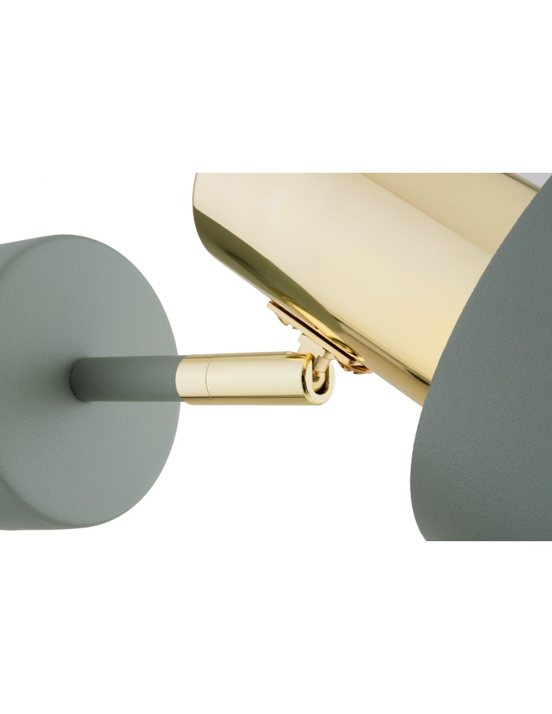 Wall lamps - Argon DORIA wall lamp 1 pł. 1x15W (max) sage structure brass elements 4315 - product kolory-swiatla.pl 7