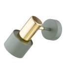 Wall lamps - Argon DORIA wall lamp 1 pł. 1x15W (max) sage structure brass elements 4315 - product 8