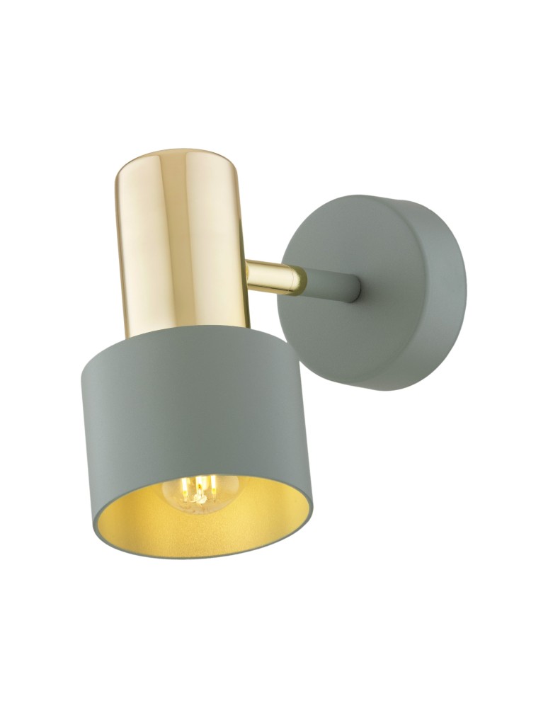 Wall lamps - Argon DORIA wall lamp 1 pł. 1x15W (max) sage structure brass elements 4315 - product kolory-swiatla.pl 9