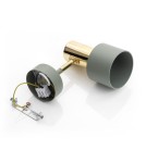 Wall lamps - Argon DORIA wall lamp 1 pł. 1x15W (max) sage structure brass elements 4315 - product 10