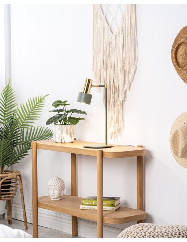 Argon DORIA 1-fl. desk lamp 1x15W (max) sage structure brass elements 4276 - product 2